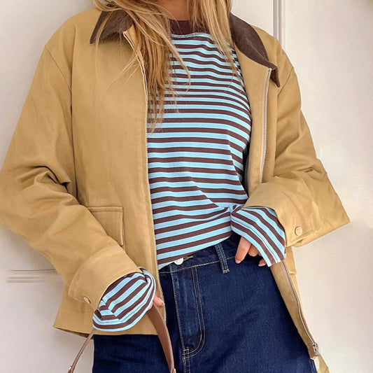 Striped Long Sleeve Top